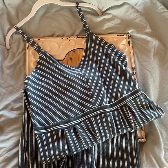 Xhilaration Striped Jumper/Romper XL - Picture 1 of 6